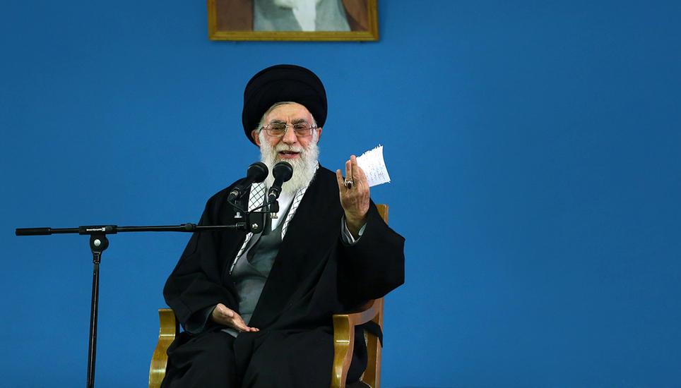 Ausmass der Angriffe «weder herunterspielen noch übertreiben»: Revolutionsführer Ajatollah Ali Khamenei. Archivbild: Key (Aufnahme von 2014)
