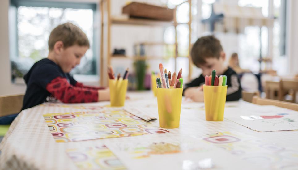 Impressionen der Eroeffnung des neuen Kindergarten Waldpark,  am Dienstag, 31. Oktober 2023. (Melanie Duchene / Schaffhauser Nachrichten)