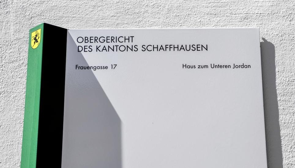 Obergericht des Kantons Schaffhausen, am Dienstag, 14. April 2020.  (Melanie Duchene / Schaffhauser Nachrichten)