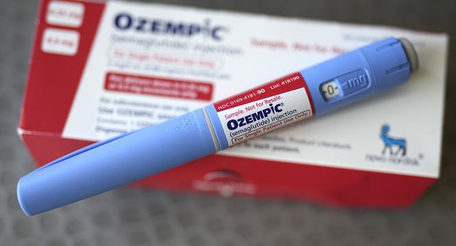 FILE - The injectable drug Ozempic is shown Saturday, July 1, 2023, in Houston. Even as millions of older adults clamor for drugs such as Ozempic and Wegovy, monthly use of the medications known as GLP-1 receptor agonists soared nearly 600% between 2020 a