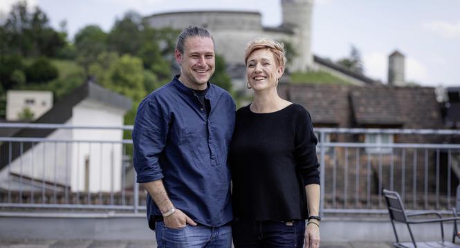 Die neue Munotwï¿ï¾¤chterin Sabine Hinz und ihr Ehemann Andreas, fotografiert am Donnerstag 06. Juni 2024 in Schaffhausen . (Roberta Fele / Schaffhauser Nachricht