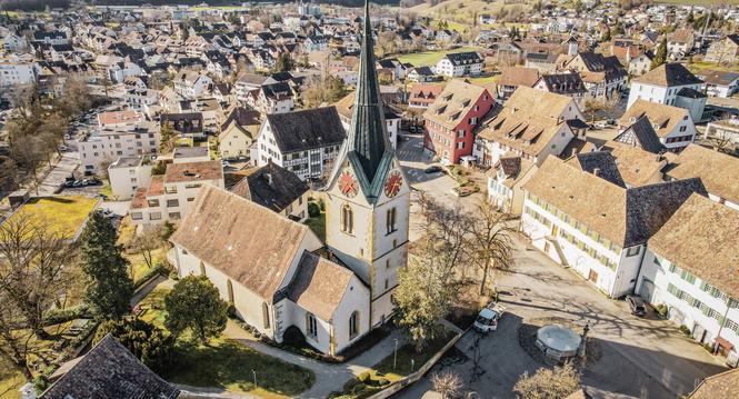 Drohnenbild Thayngen, am Donnerstag, 09. Maerz 2023. (Melanie Duchene / Schaffhauser Nachrichten)